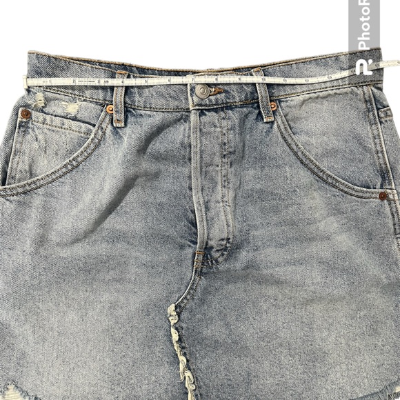 Free People Light Wash Denim Skirt - Picture 7 of 8